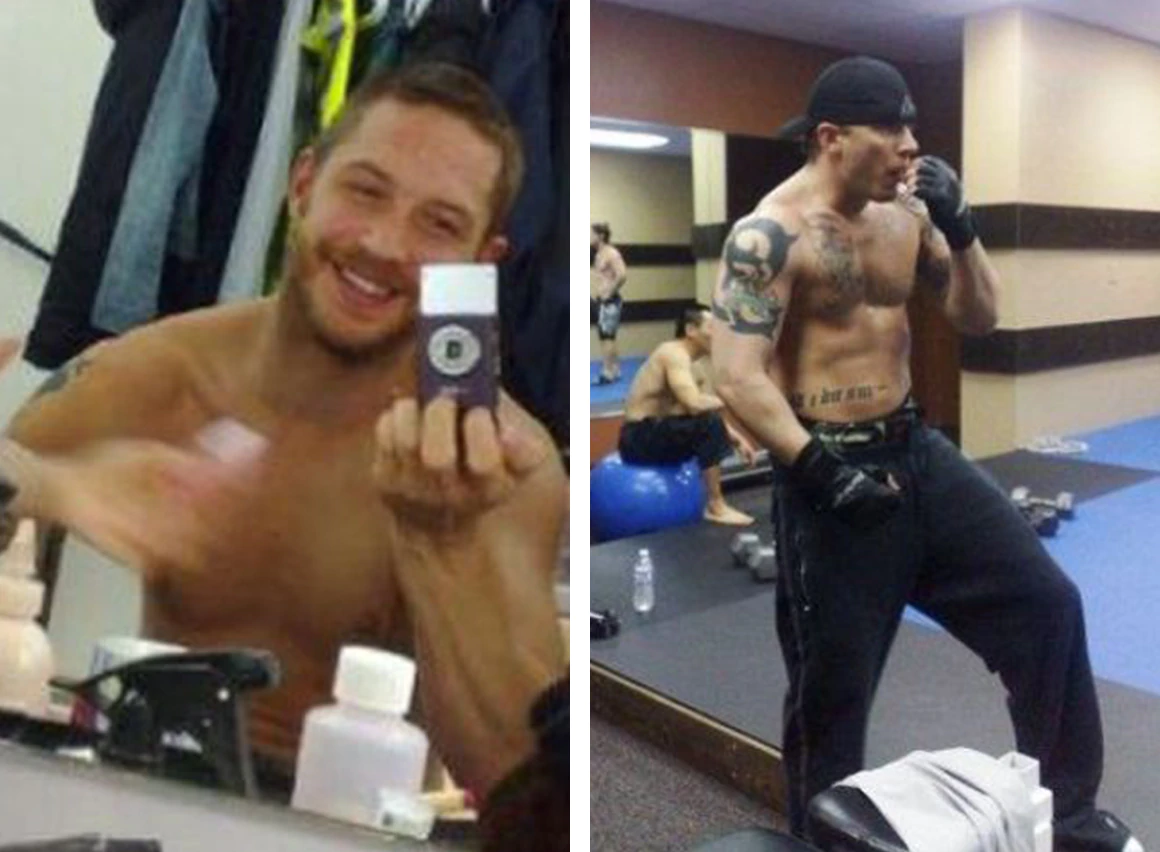 Tom Hardy, old social media photos