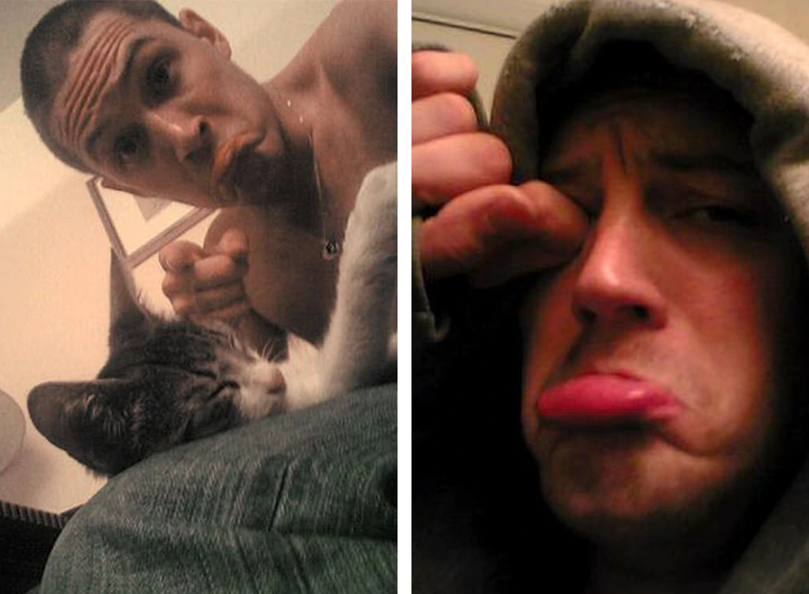 Tom Hardy, old social media photos