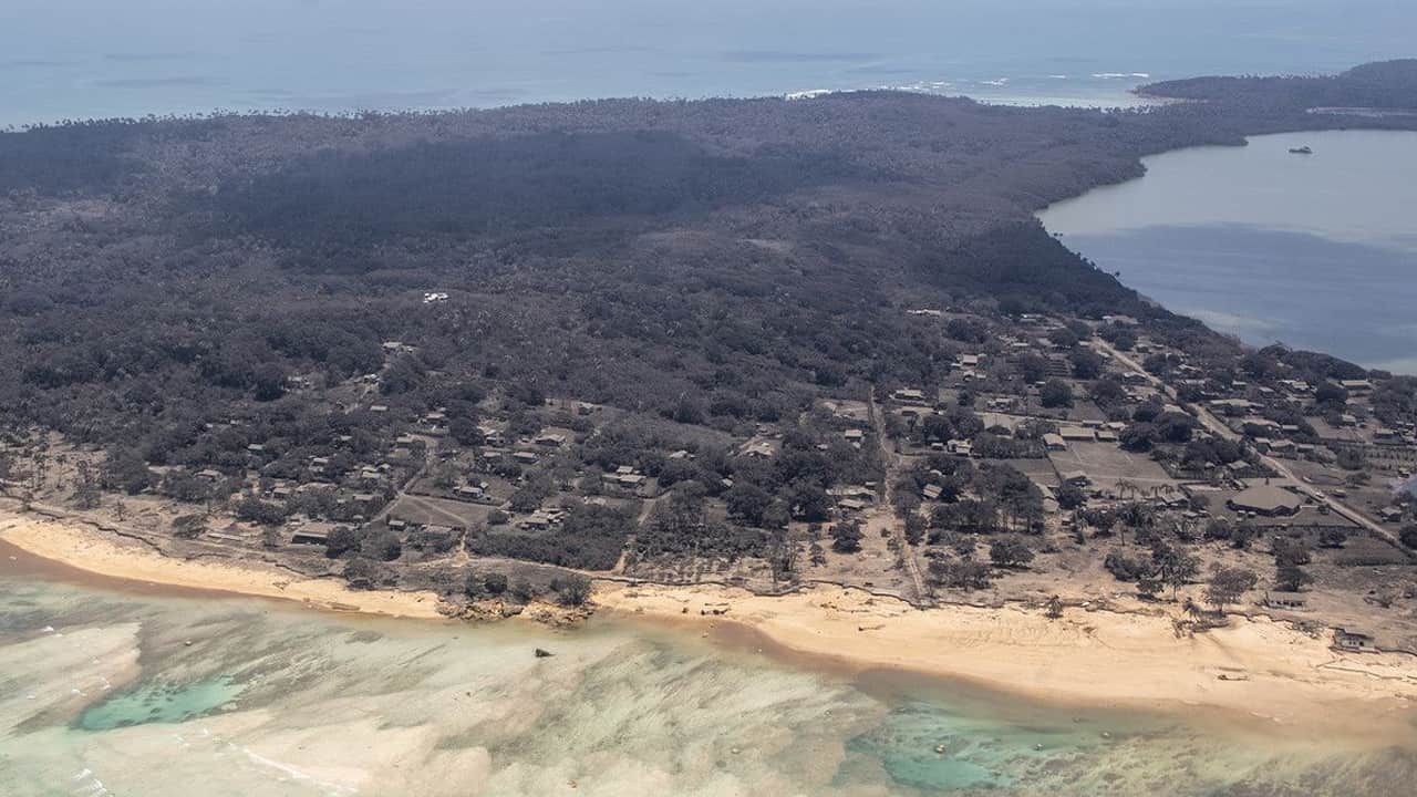 Tonga after eruption