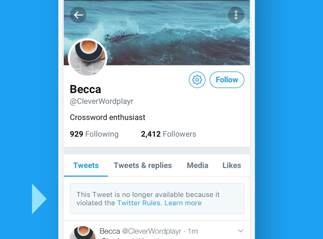 Twitter tweet no longer available