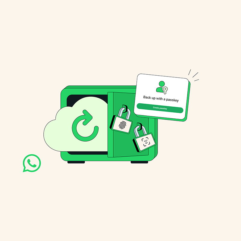 WA, backup, passkey