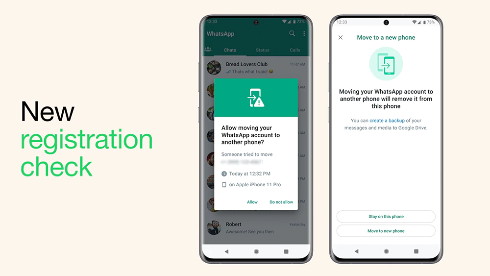WhatsApp registration check