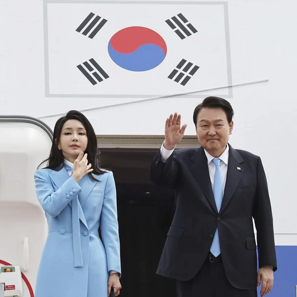 South Korea’s President Yoon Suk-yeol, and First Lady Kim Keon Hee.